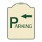 Signmission Parking with Arrow Pointing Left Heavy-Gauge Aluminum Architectural Sign, 24" x 18", TG-1824-24519 A-DES-TG-1824-24519 - alternate 1